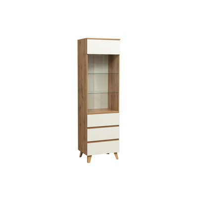 Шкаф комбинированный «Авалон» 53.01, 560×414×1920 мм, цвет дуб вотан / белый