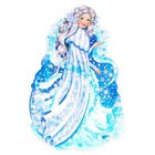 Плакат фигурный "Девушка-зима" 59х40 см - фото 11186223