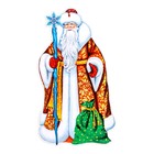Плакат фигурный "Дед Мороз" 30х17 см - фото 11186227