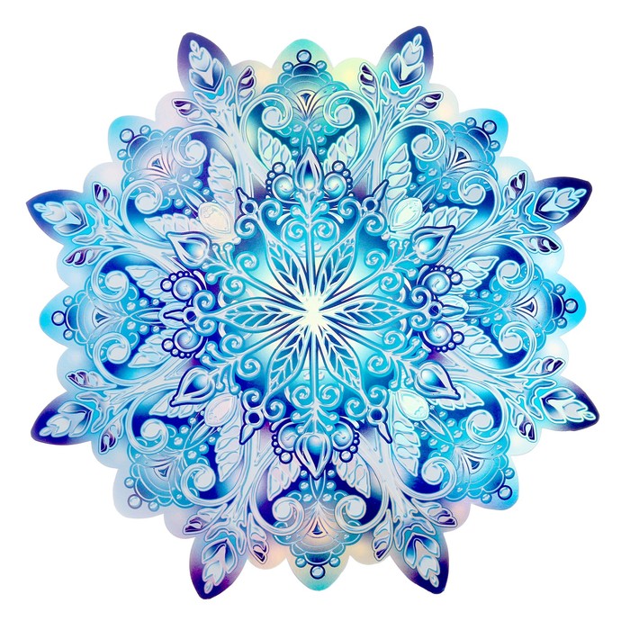 Укашение на скотче "Снежинка - 3" 25,5х25,5 см - Фото 1