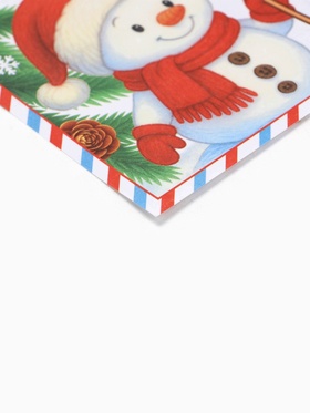 Письмо Дедушке Морозу снеговик, бумага, 21,5х30 см (комплект 20 шт)