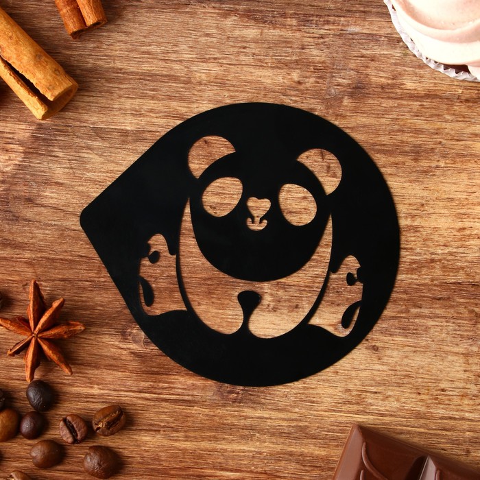 Трафарет для кофе «Панда», 9,5 х 8,5 см
