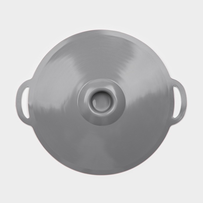 Крышка универсальная Доляна, силикон, d=27,5 см, цвет серый - фото 1926831392
