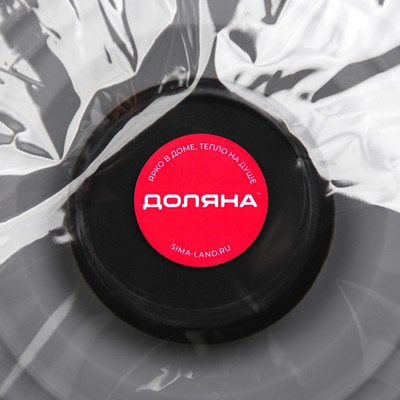 Крышка универсальная Доляна, силикон, c ручками d=26.5 см, без d=22.5 см, серая