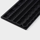 Молд Доляна «Узоры», силикон, 25.5×12.5×1 см, чёрный - Фото 4