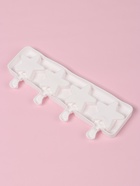 Форма для мороженого Доляна «Звезда», силикон, 28.5×10.5×2 см, 4 ячейки, белая - Фото 4