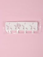 Форма для мороженого Доляна «Звезда», силикон, 28.5×10.5×2 см, 4 ячейки, белая - Фото 7