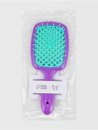 Расчёска массажная, широкая, вентилируемая, 8.5×20.5±1 см, сиреневая, бирюзовая - Фото 5