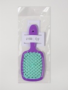 Расчёска массажная, широкая, вентилируемая, 8.5×20.5(±1) см, сиреневая, бирюзовая - Фото 8