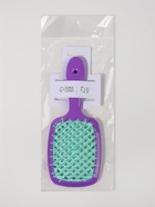 Расчёска массажная, широкая, вентилируемая, 8.5×20.5±1 см, сиреневая, бирюзовая - Фото 9