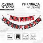 Гирлянда на ленте на Хэллоуин «Happy Halloween», паутина, длина 250 см. 9712307 - фото 1635643