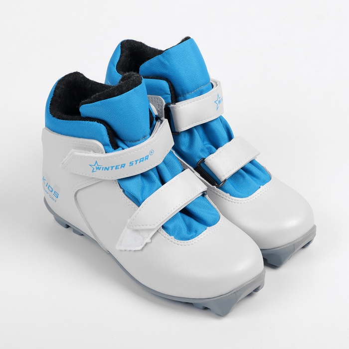 Ботинки лыжные детские Winter Star comfort kids, NNN, р. 36, цвет белый/голубой