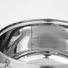 УЦЕНКА Набор кастрюль из нержавеющей стали Доляна «Гретте», 3 предмета: 1.6 л, 2.3 л, 3.2 л, крышки - Фото 7