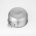 УЦЕНКА Набор кастрюль из нержавеющей стали Доляна «Гретте», 3 предмета: 1.6 л, 2.3 л, 3.2 л, крышки - Фото 8