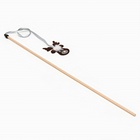 Дразнилка-удочка для кошек «Олень» на деревянной палочке, коричневая - Фото 3