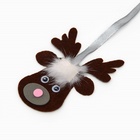 Дразнилка-удочка для кошек «Олень» на деревянной палочке, коричневая - Фото 4