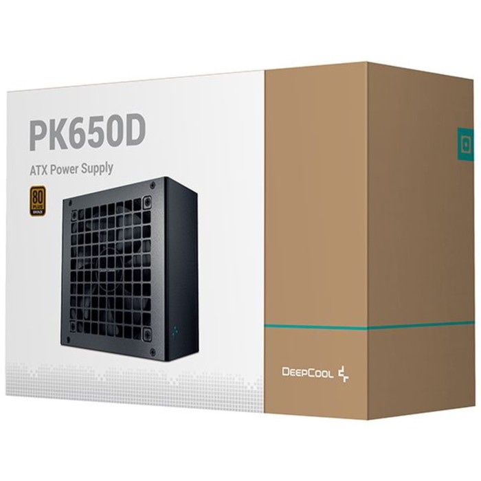 Блок питания Deepcool ATX 650W PK650D 80+ bronze 24+2x(4+4) pin APFC 120mm fan 7xSATA RTL - фото 51358891