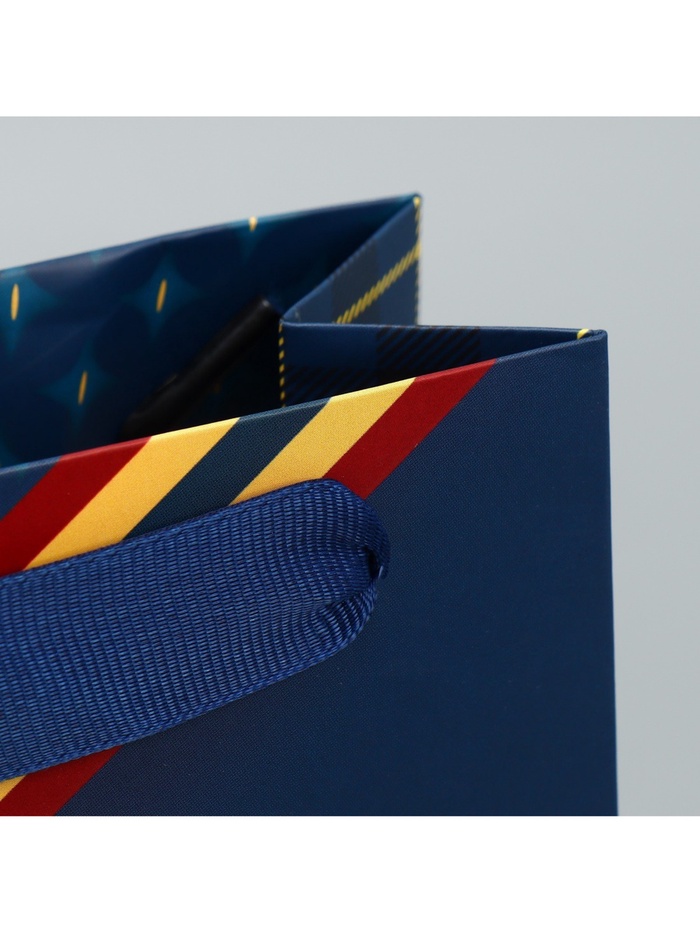 Пакет ламинированный «Настоящему мужчине», 10 × 22 × 6 см 9590656