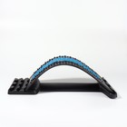 Массажёр для спины, трёхуровневый, 38 × 25 × 4 см, цвет синий - Фото 14