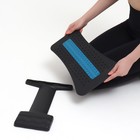 Массажёр для спины, трёхуровневый, 38×25×4 см, цвет синий - Фото 12