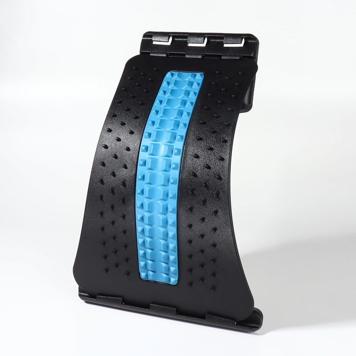 Массажёр для спины, трёхуровневый, 38 × 25 × 4 см, цвет синий