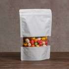 Пакет дой пак белый с прозрачным окошком,16 х 24 +4 см - Фото 1