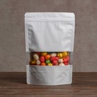 Пакет дой пак белый с прозрачным окошком,16 х 24 +4 см - Фото 3