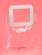 Пакет подарочный из ПВХ Белый 20×18×10 см - Фото 3