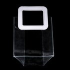 Пакет подарочный из ПВХ Белый 20×18×10 см - Фото 4