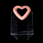 Пакет подарочный из ПВХ Розовый 20×18×10 см - Фото 4