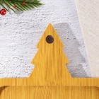 Новый год. Менажница деревянная «Ёлочка», 28.9 х 15.5 см - фото 4488491
