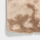 Коврик Доляна «Пушистик», 50×80 см, коричнево-бежевый - Фото 4