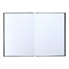 Записная книжка А5 160 листов в линию "Карбон", твёрдая обложка, матовая ламинация, тиснение фольгой, блок офсет 65 г/м2 - Фото 4