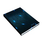 Записная книжка А5 160 листов в клетку "Микросхема", твёрдая обложка, глянцевая ламинация, блок офсет 65 г/м2 - фото 9609790