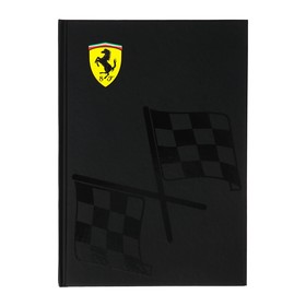 Записная книжка А5 128 листов в клетку Ferrari, твёрдая обложка, матовая ламинация, выборочный УФ-лак, блок офсет 65 г/м2 9948710