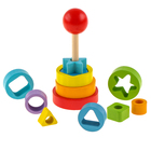 Детская развивающая пирамидка «Фигурки» 14×6.2×6.2 см, по методике Монтессори - Фото 4