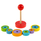 Детская развивающая пирамидка «Фигурки» 14×6.2×6.2 см, по методике Монтессори - Фото 5