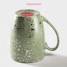 Кружка Доляна «Блеск», 350 мл, керамика, зелёная - Фото 3