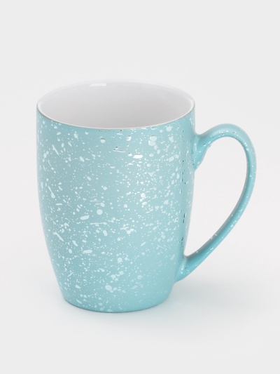 Кружка Доляна «Блеск», 350 мл, керамика, голубая