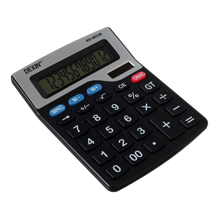 Калькулятор настольный 12-разрядный КК-9633В, двойное питание