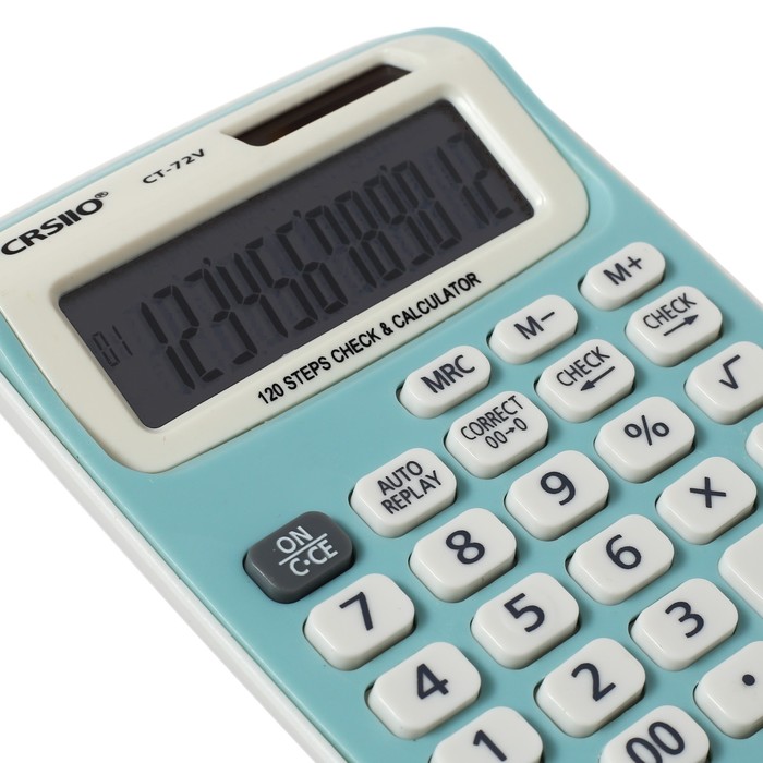 Калькулятор настольный 12-разрядный CT-72V, двойное питание