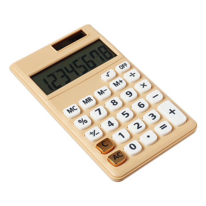 Калькулятор настольный 08-разрядный  двойное питание