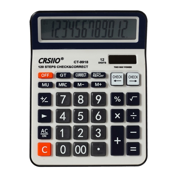 Калькулятор настольный 12-разрядный CT-99IS двойное питание