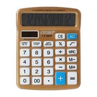 Калькулятор настольный 12-разрядный CT-980W, МИКС - фото 7456391