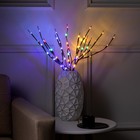 Светодиодная ветка 70 см, 20 LED, коричневая, AAх2 (не в комплекте), свечение мульти - Фото 6