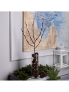 Светодиодная ветка 70 см, 20 LED, коричневая, от батареек AAх2, свечение мульти - Фото 6