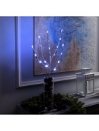 Светодиодная ветка 70 см, 20 LED, серебристая, от батареек AAх2, свечение белое - Фото 4