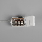 Гирлянда «Нить» 1 м роса, IP20, серебристая нить, 10 LED, свечение белое, 3 режима, AG13х3 - Фото 4