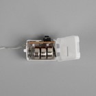 Гирлянда «Нить» 1 м роса, IP20, серебристая нить, 10 LED, свечение тёплое белое, 3 режима, AG13х3 - Фото 4