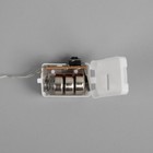 Гирлянда «Нить» 2 м роса, IP20, серебристая нить, 20 LED, свечение белое, 3 режима, AG13х3 - Фото 4